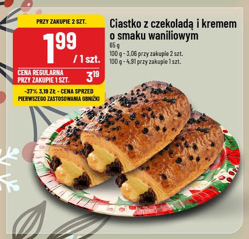 Ciasto z czekoladą z kremem waniliowym promocja