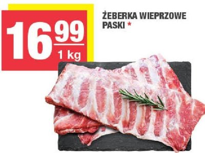 Żeberka wieprzowe paski promocja w SPAR