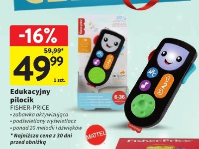 Edukacyjny pilocik FISHER-PRICE promocja w Intermarche