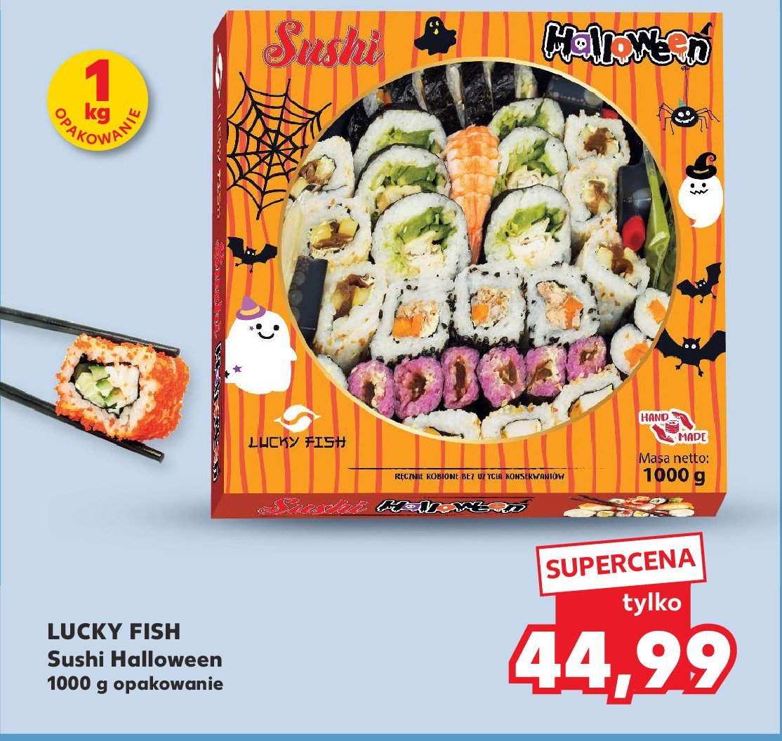 Sushi halloween Lucky fish promocja w Kaufland