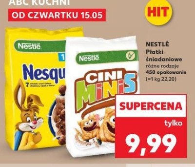 P艂atki 艣niadaniowe Nesquik promocja