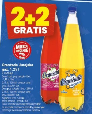Oranżada Jurajska gaz., 1,25 l promocja w Twój Market