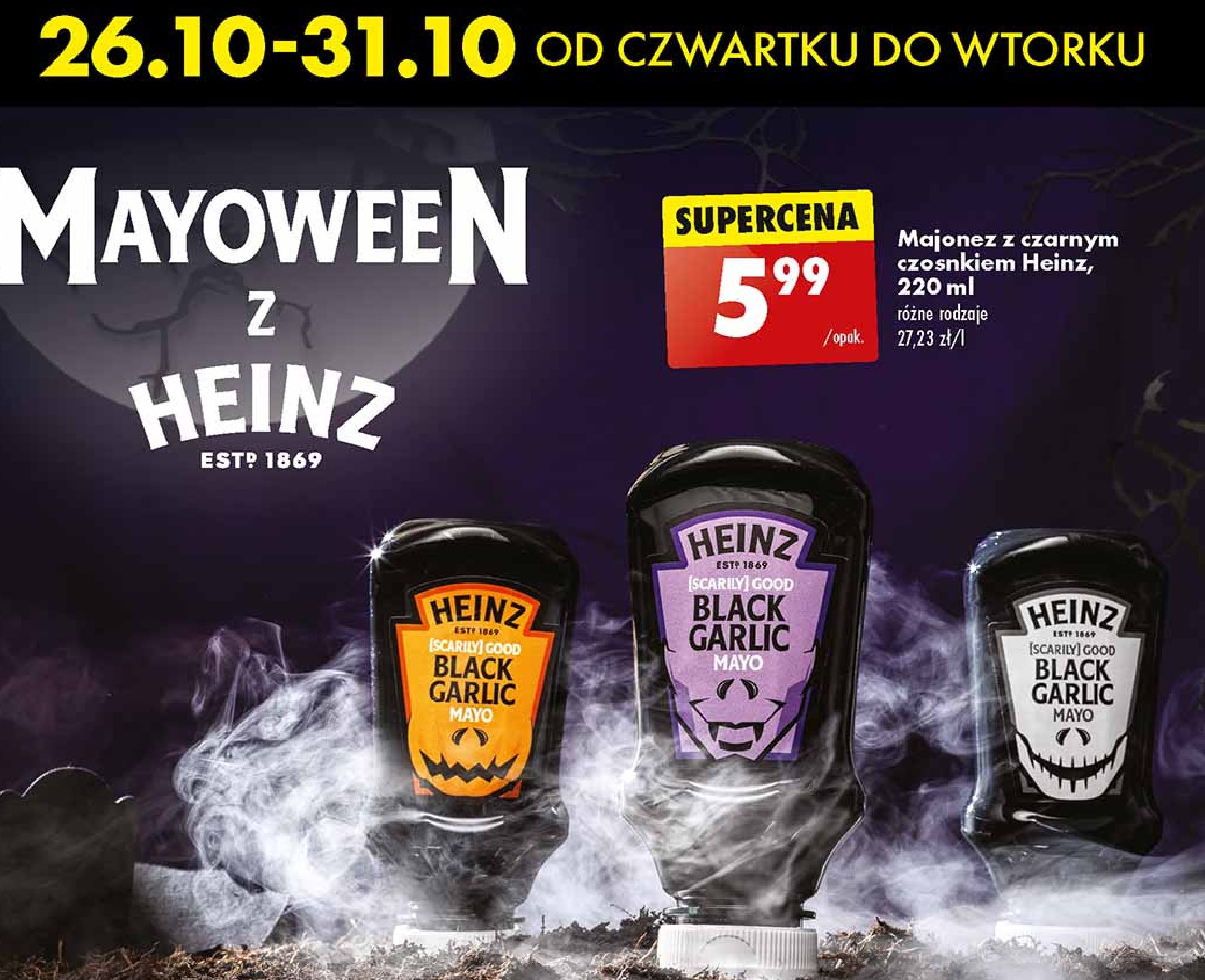 Sos black garlic Heinz promocja