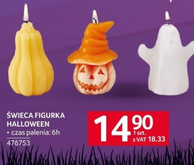 Świeca figurka halloween Selgros promocja w Selgros