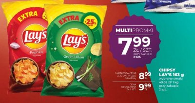 Chipsy Lay's 163 g wybrane smaki promocja w Duży Ben