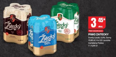 Piwo Żatecky Corny promocja w Chorten