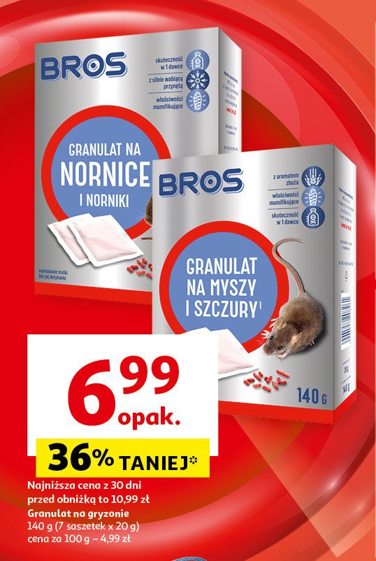 Granulat na myszy i szczury Bros promocja