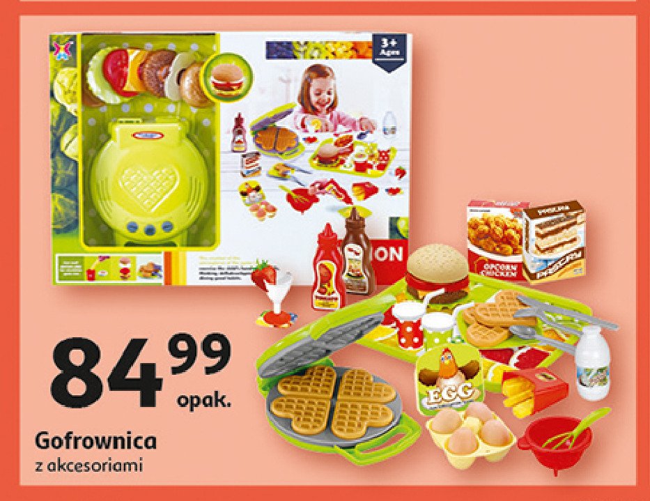 Zestaw gofrownica burgery z akcesoriami promocja w Auchan