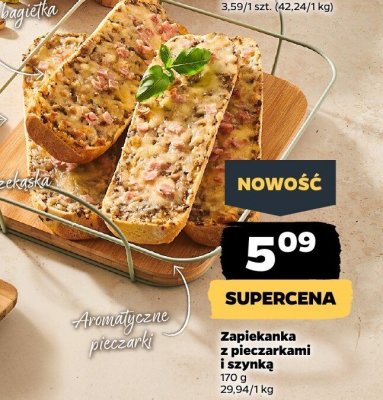 Zapiekanka z pieczarkami i szynką promocja w Netto