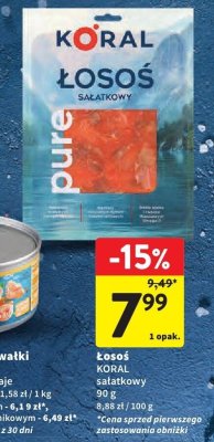 Łosoś sałatkowy KORAL promocja w Intermarche