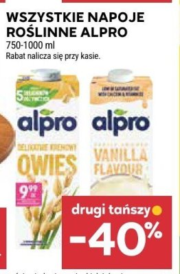 Wszystkie napoje roślinne Alpro promocja w Stokrotka