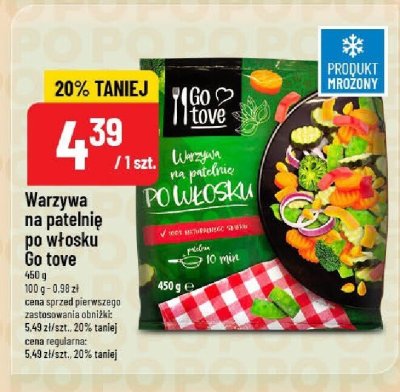 Warzywa na patelnię po włosku Go tove promocja w POLOmarket
