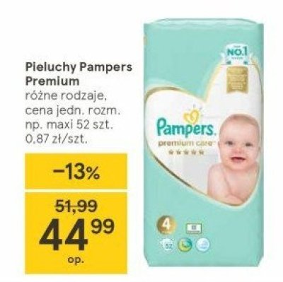 Pieluchy maxi 4 Pampers premium care pants promocja