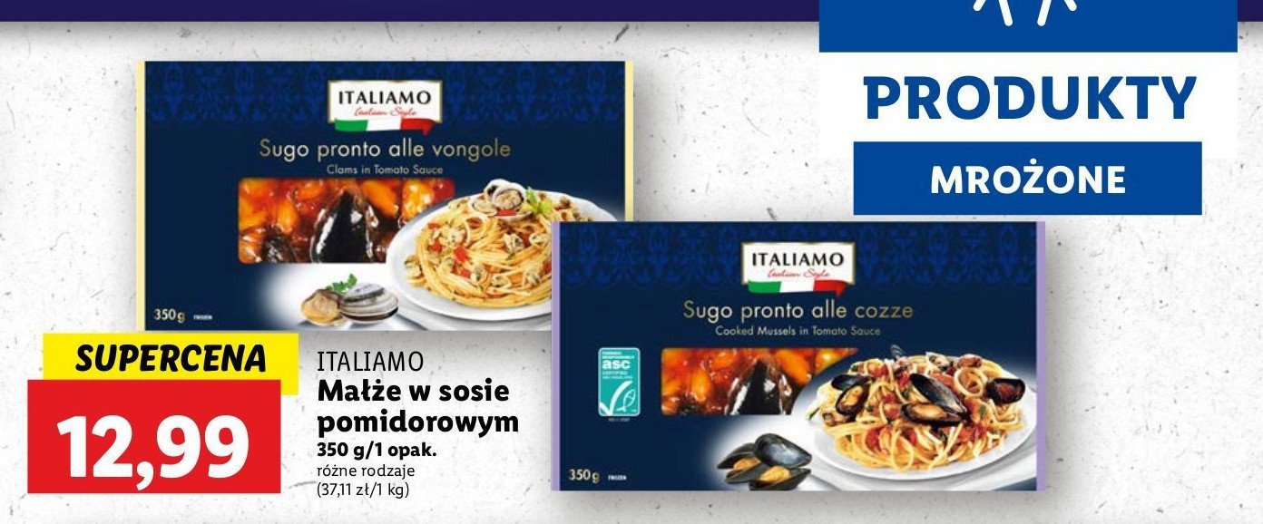 Małże w sosie Italiamo promocja