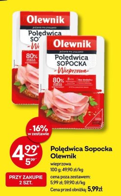 Polędwica Sopocka Olewnik wieprzowa promocja w Żabka