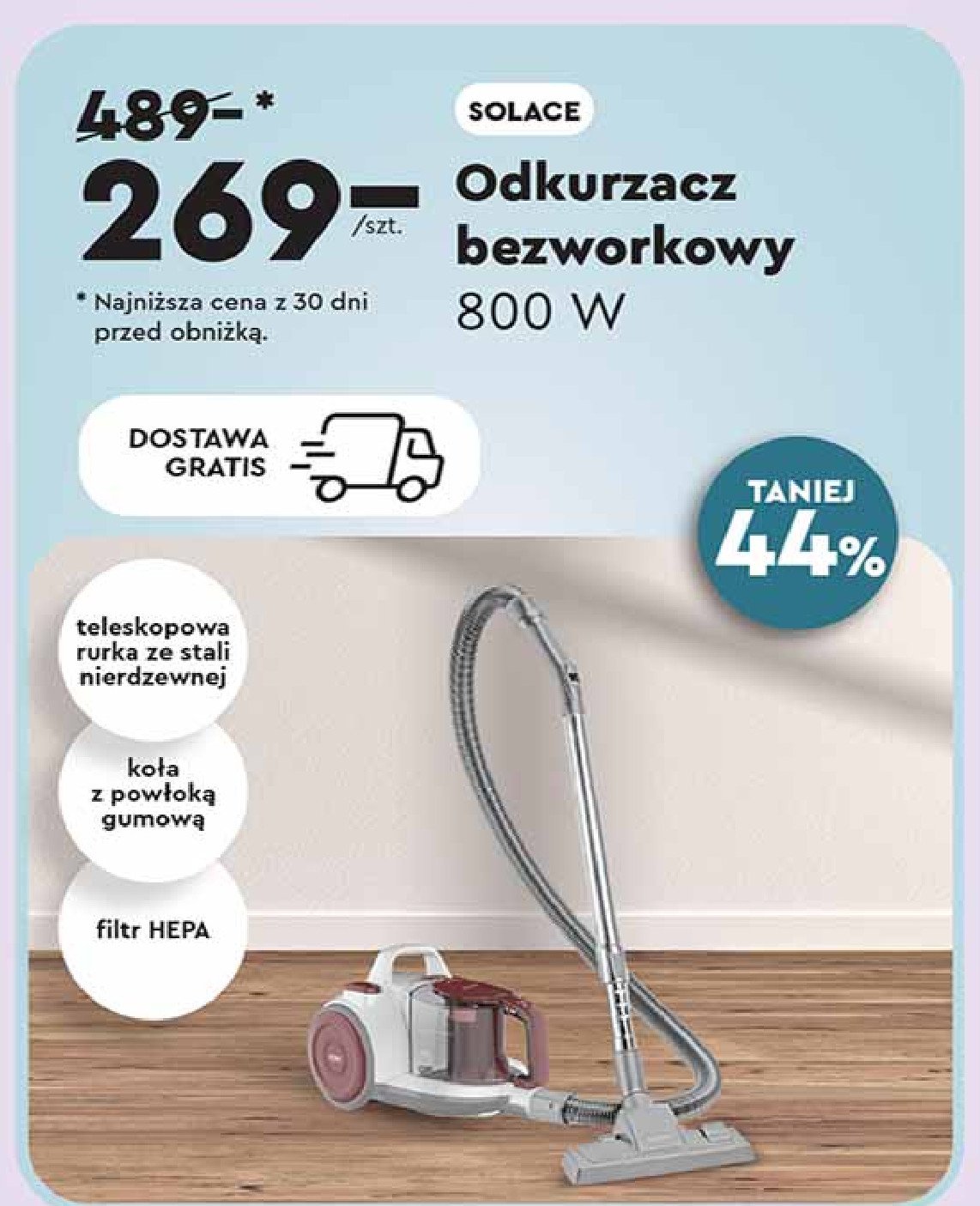 Odkurzacz 800w promocja