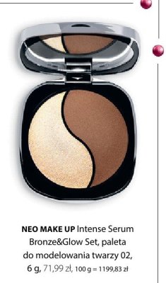 Paleta Intense Serum Bronze&Glow Set do modelowania twarzy 02 NEO MAKE UP promocja w Hebe