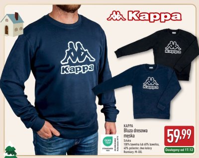 Bluza dresowa męska KAPPA promocja w Aldi