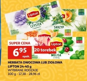 Herbatka czystek z jagodami Lipton zio艂a 艣wiata promocja