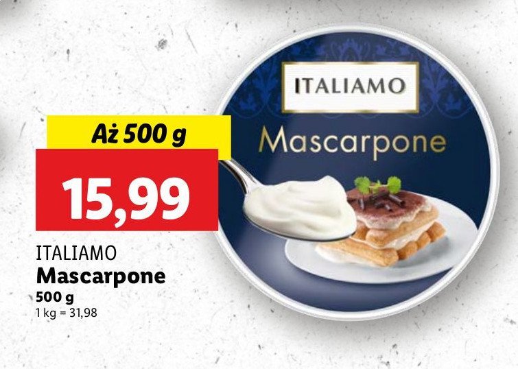 Ser mascarpone Italiamo promocja w Lidl