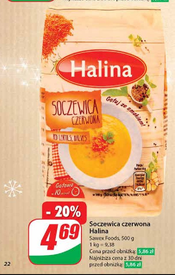 Soczewica czerwona Halina promocja