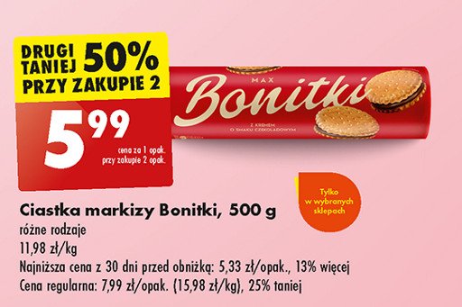 Markizy duo z kremem czekoladowym Bonitki promocja