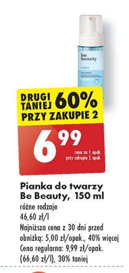 Pianka do twarzy algae Be beauty Be beauty care promocja