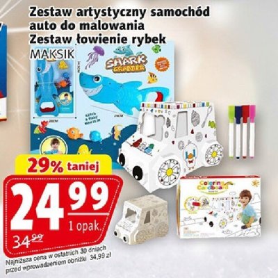 Zestaw artystyczny samochód auto do malowania / Zestaw ćwienie robek promocja w Prim Market
