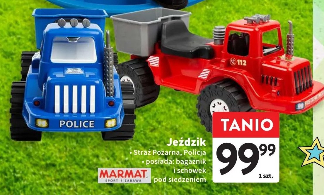 Jeździk policja Marmat promocja