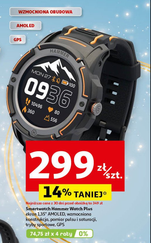 Smartwatch watch plus Hammer promocja