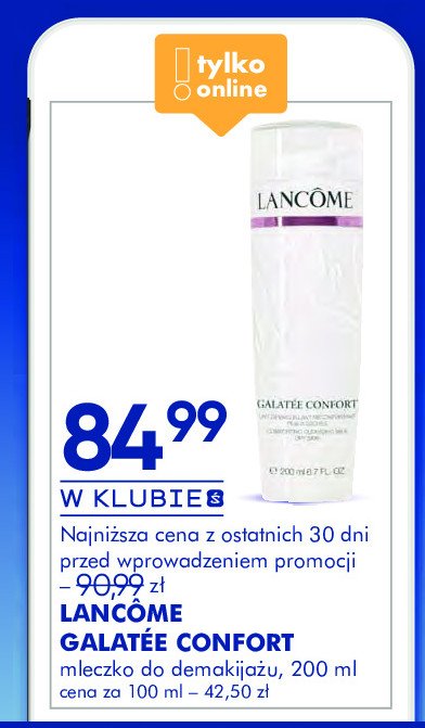 Mleczko do demakijażu LANCOME LAIT GALATEE CONFORT promocja w Super-Pharm