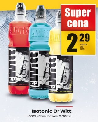 Isotonic Dr Witt różne rodzaje 3x568ml promocja w Supeco