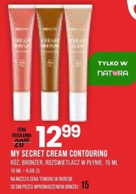 Róż MY SECRET CREAM CONTOURING promocja w Drogerie Natura