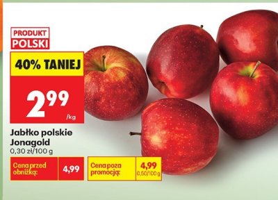 Jabłko polskie Jonagold promocja w Biedronka