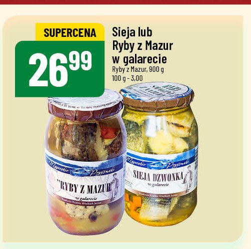 Ryby z mazur w galarecie Mazurskie przysmaki promocja