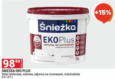 Farba ŚNIEŻKA EKO PLUS promocja w Merkury Market