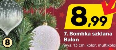 Bombka szklana Balon promocja w Bricomarche