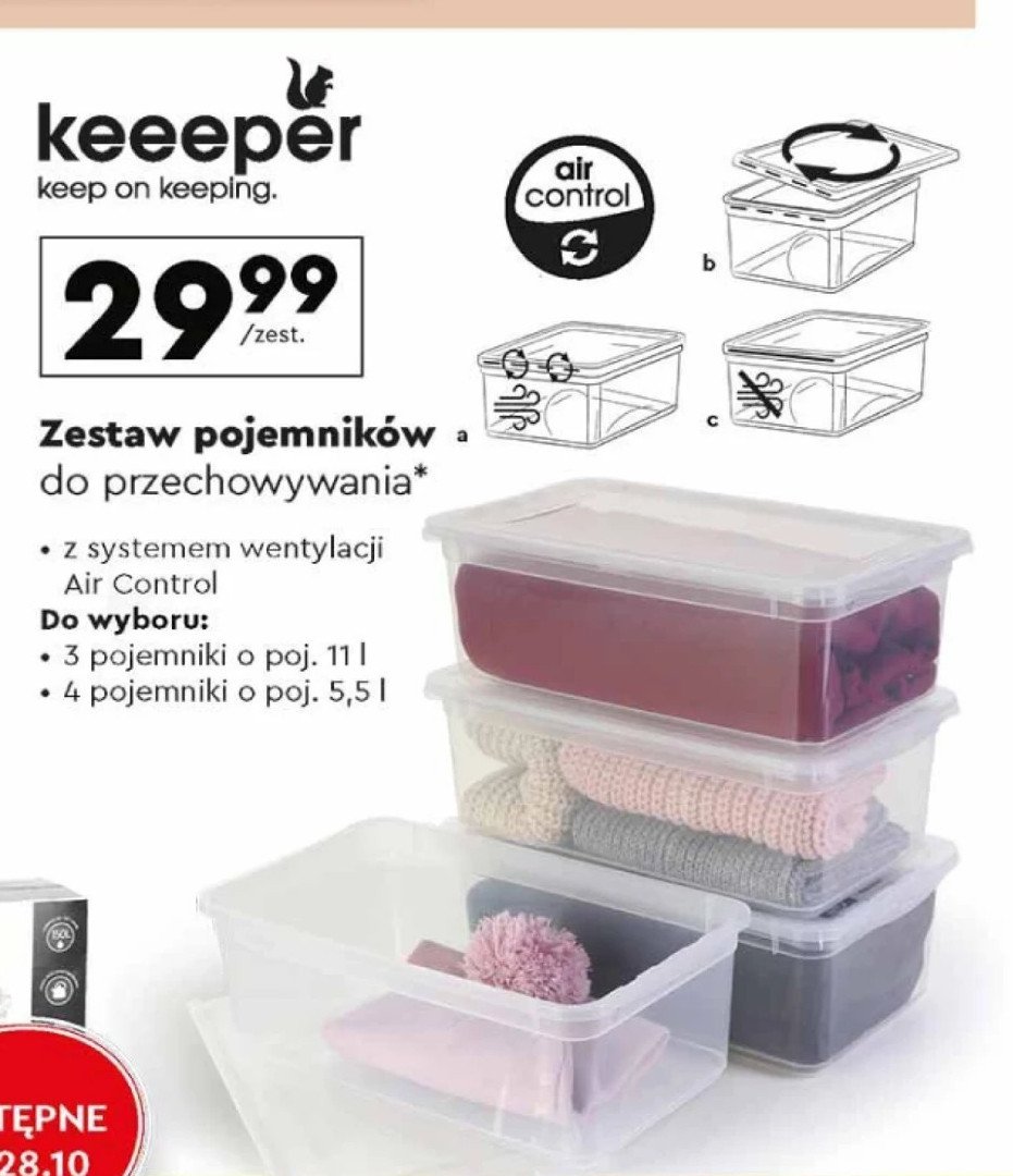 Pojemniki 5.5l Keeeper promocja