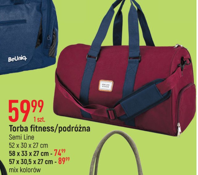 Torba podr贸偶na 57 x 30.5 x 27 cm Semi line promocja