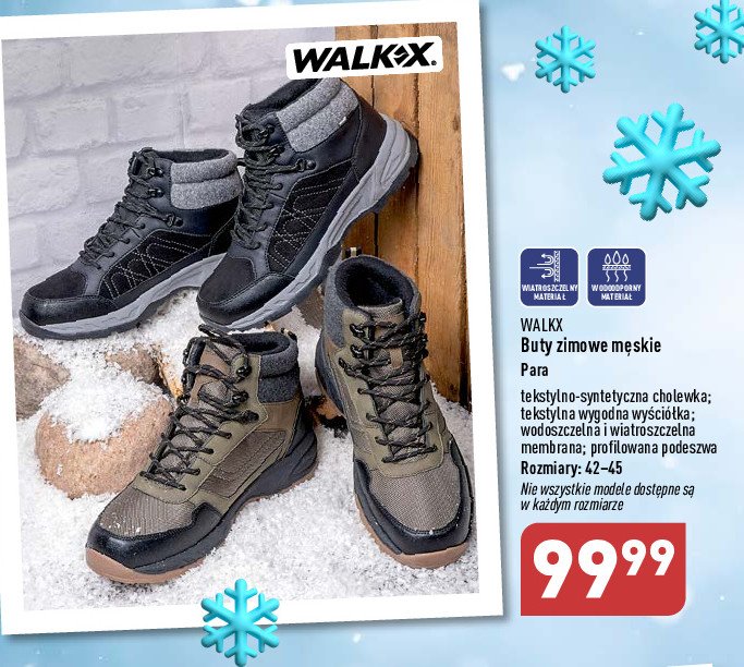 Buty zimowe męskie Walkx promocja