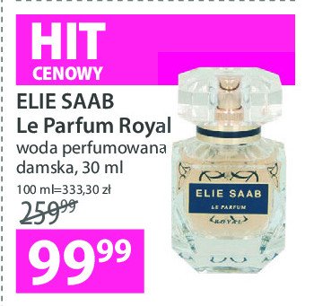 Woda perfumowana Elie saab le parfum royal promocja