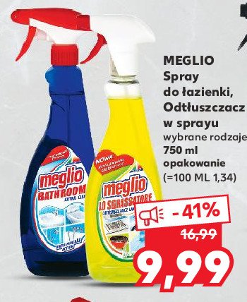 Spray do mycia łazienek Meglio promocje