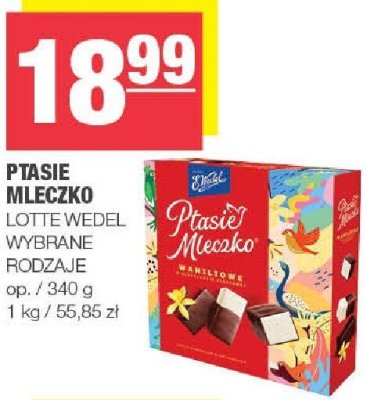 Ptasie Mleczko Lotte Wedel promocja w SPAR