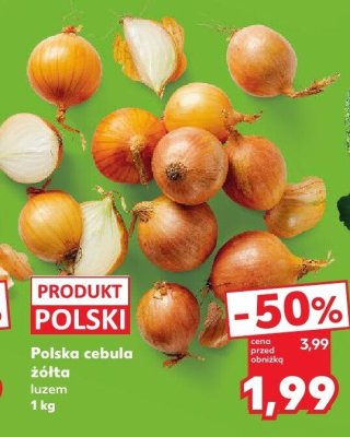 Cebula żółta polska luzem promocja w Kaufland