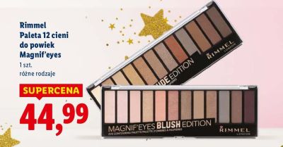 Paleta 12 cieni do powiek Rimmel Magnif'eyes promocja w Lidl