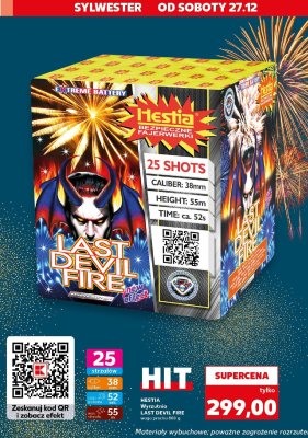 Wyrzutnia LAST DEVIL FIRE promocja w Kaufland