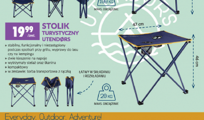 Stolik turystyczny Utendors promocja