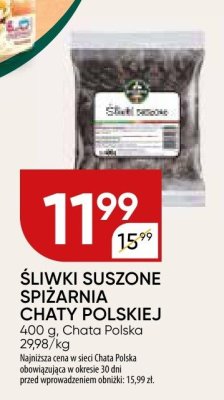 Śliwki suszone promocja w Chata Polska