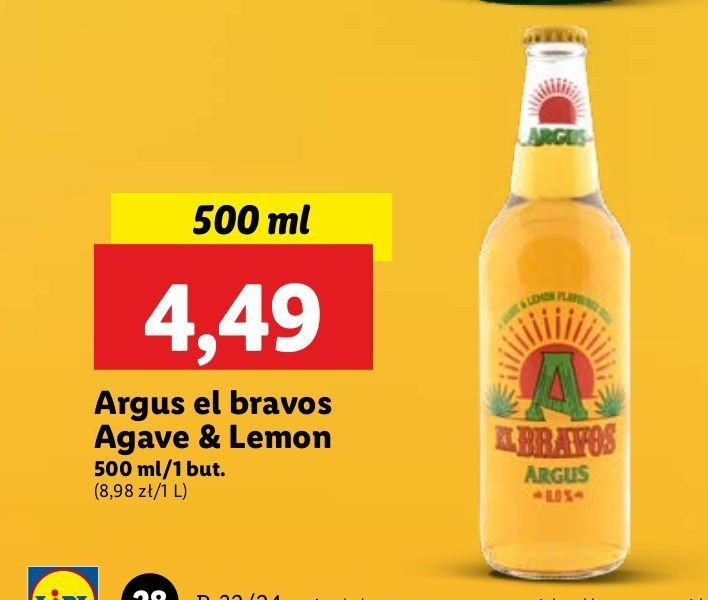 Piwo o smaku tequili Argus el bravos promocja