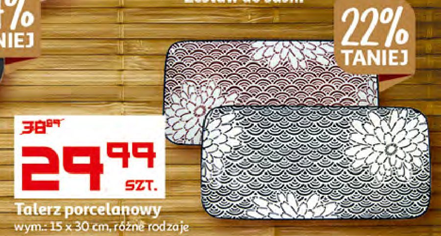 Talerz porcelanowy 15 x 30 cm promocja